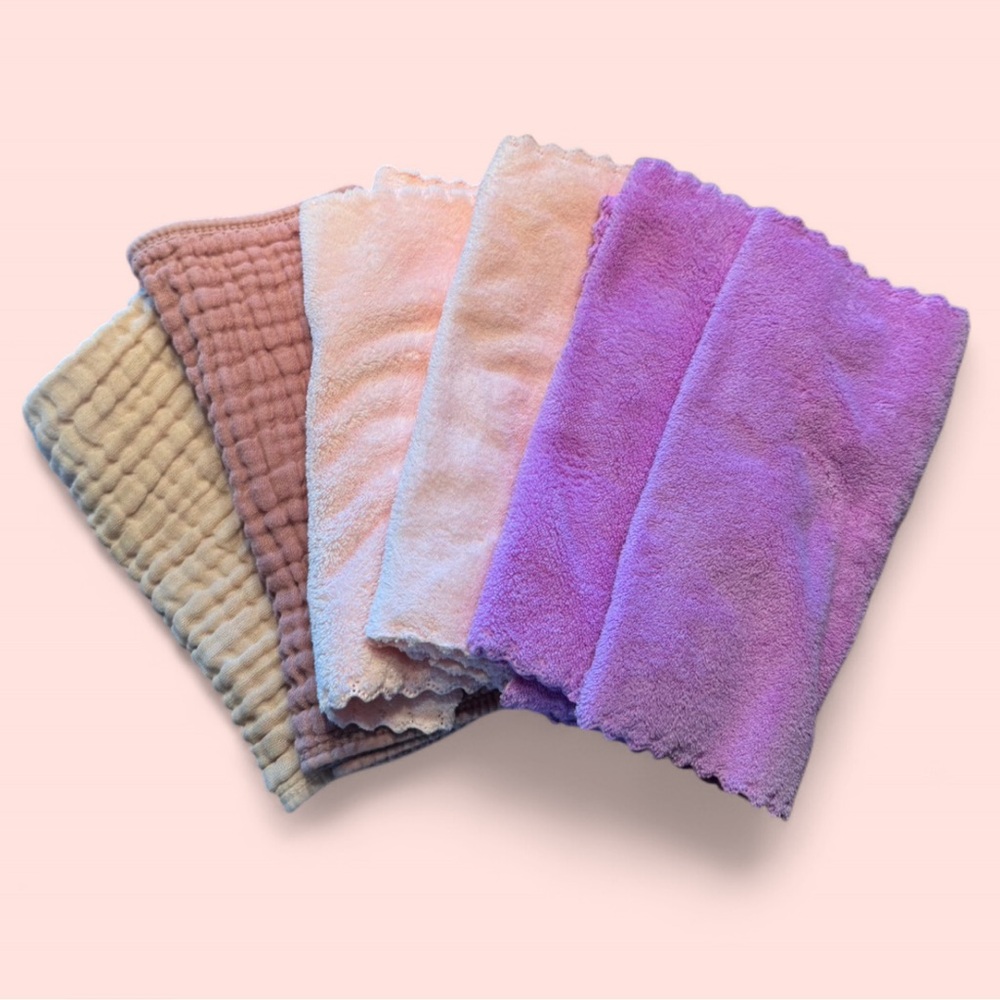 baby girl burp cloths